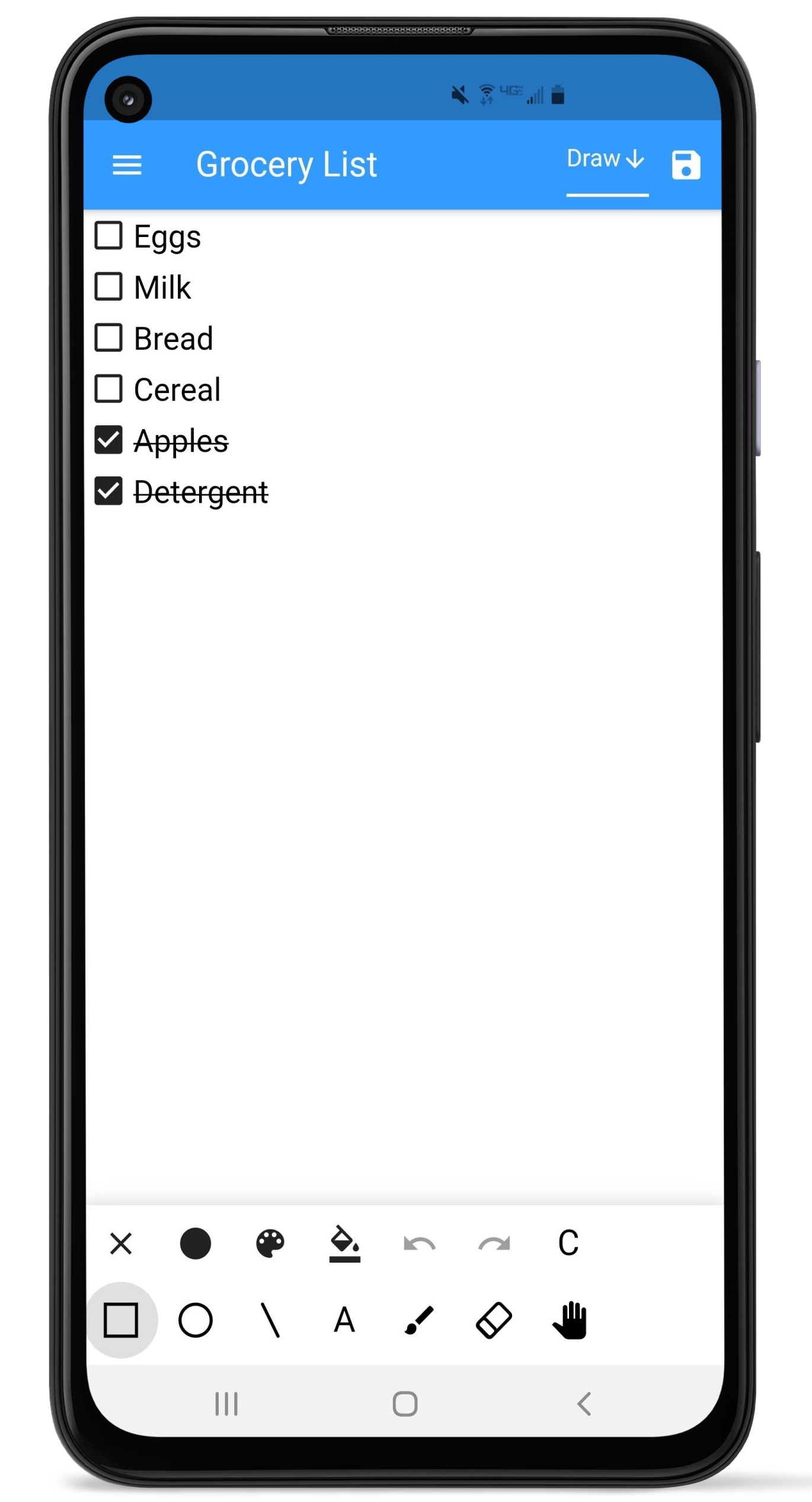 Envelope Budget App Transactions Screen